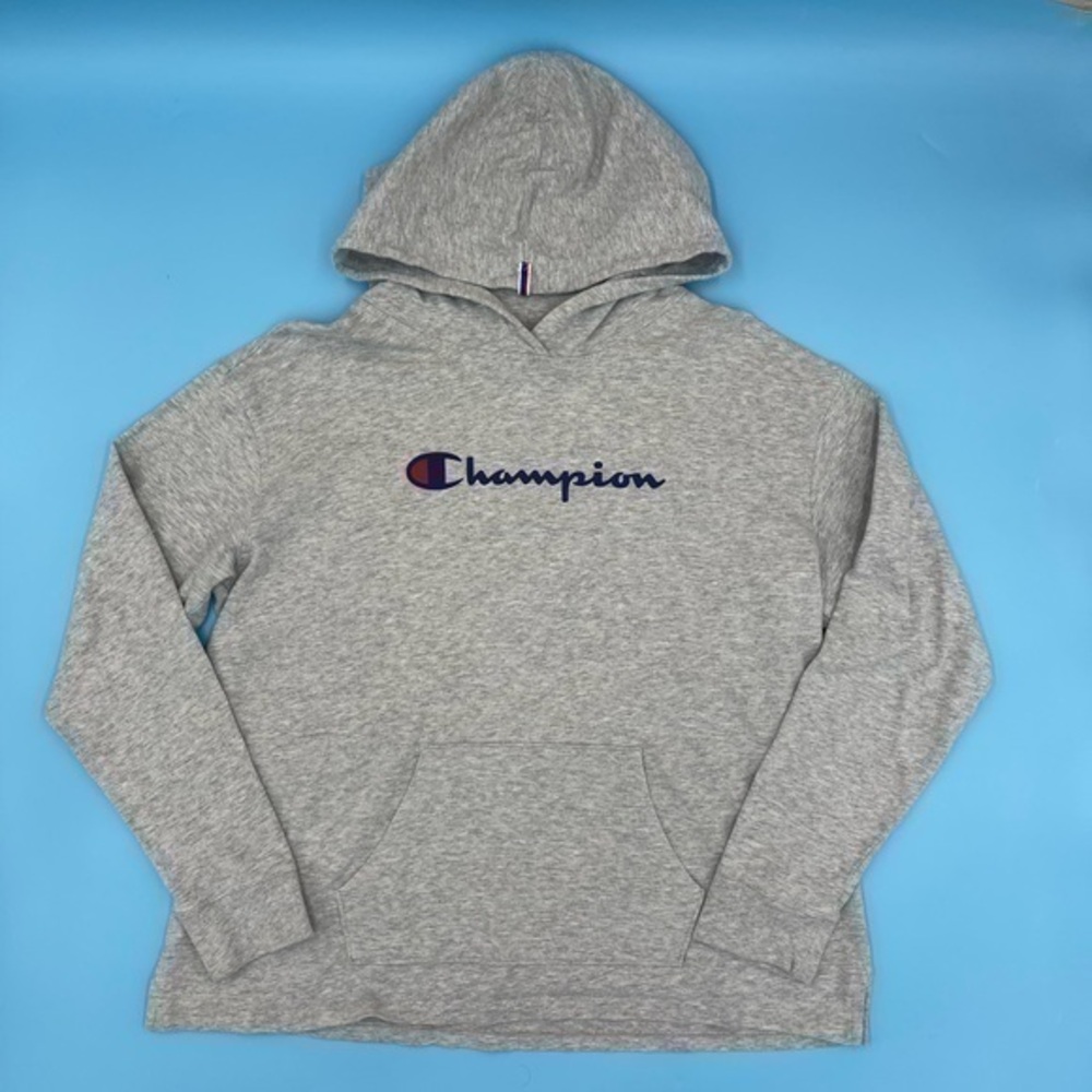 LIKE NEW! CHAMPION Gray Graphic Hoodie